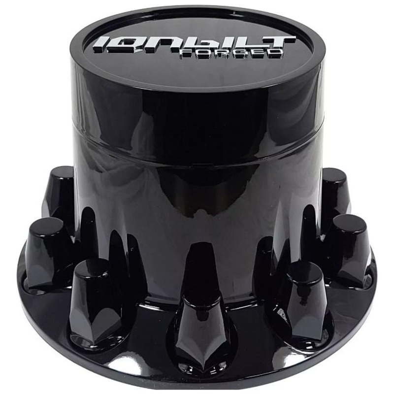 Gloss black rear hub covers 33m screw on (sold individually)