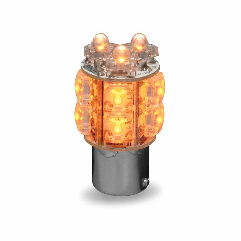 LED Lighting – Bulb – Stop / Tail – Amber – Twist In (13 Diodes)