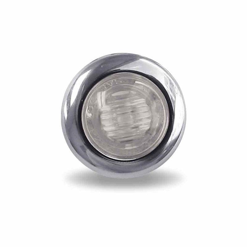 Mini Button Clear Amber LED – 3 Wire