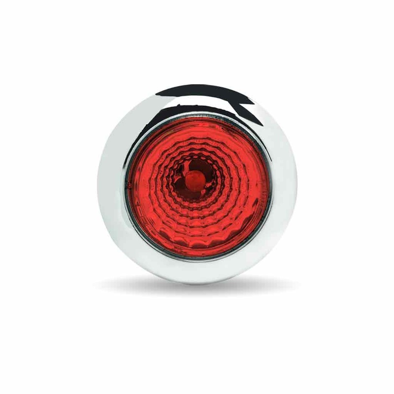 Mini Button Red LED with Reflector & Silicone Locking Ring (1 Diode)