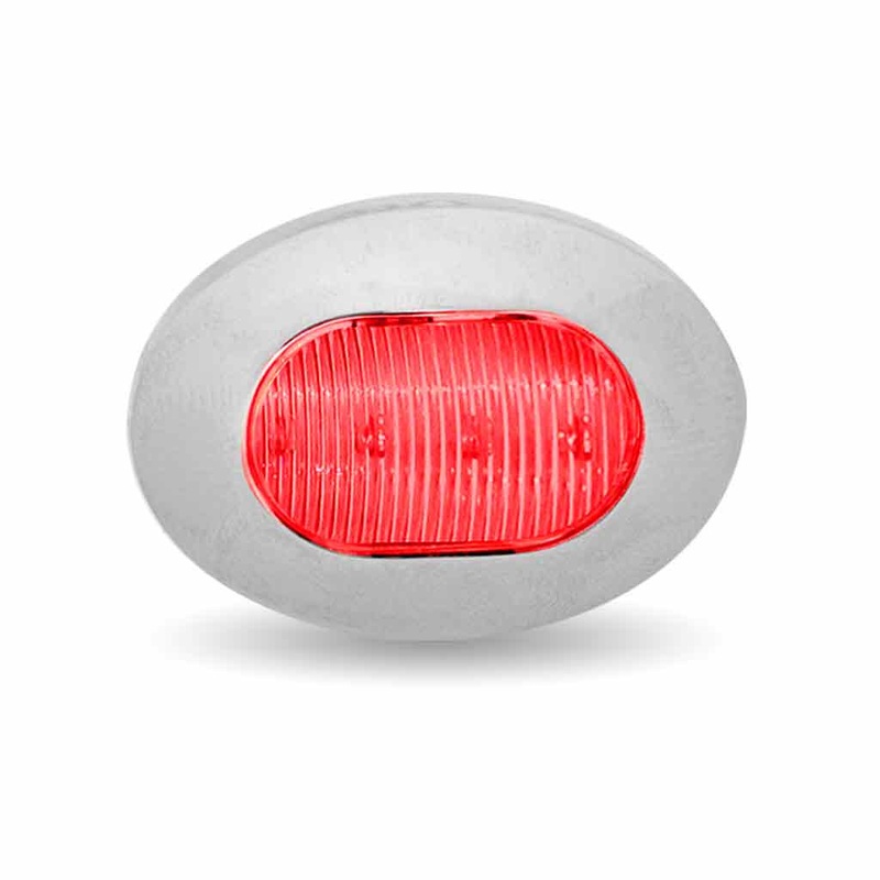 Mini Oval Button Red LED – 3 Wire