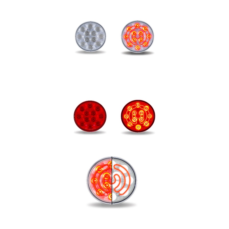 4 Heated Round Trux LEDs (Choose Color)