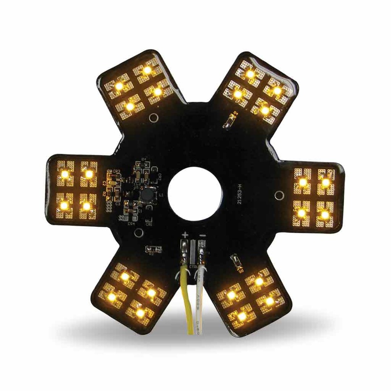 5 Star Amber LED for 13 Donaldson Air Breather (24 Diodes)