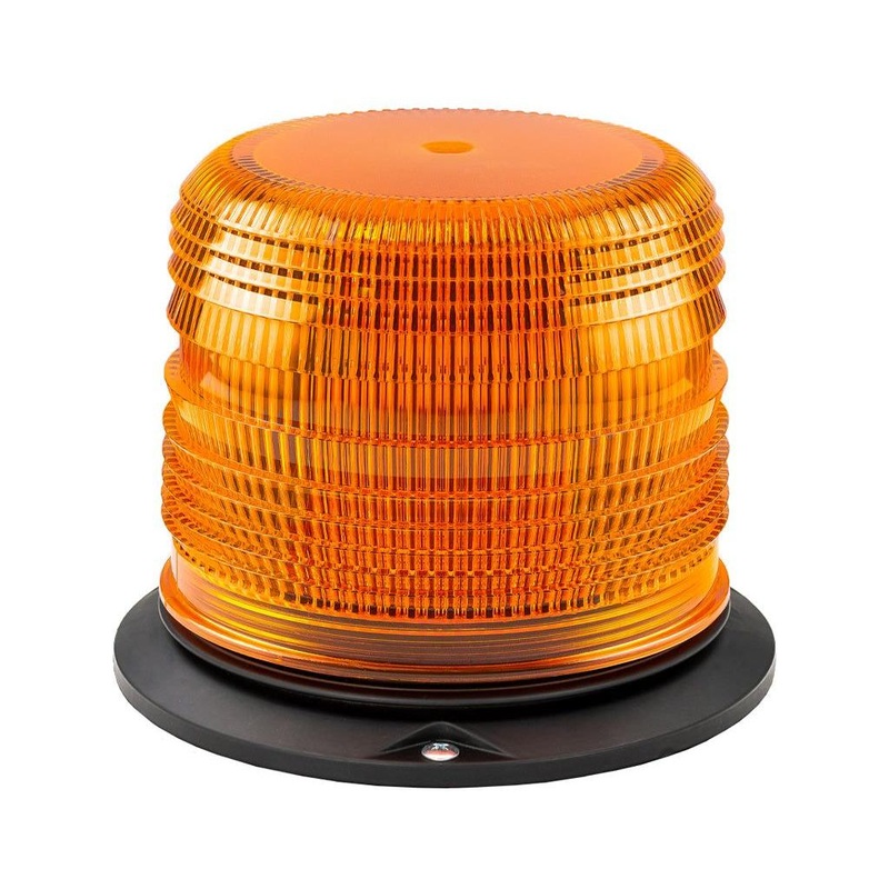 Amber LED Class 1 Warning Beacon with 36 Flash Patterns (Stud/bolt mount)