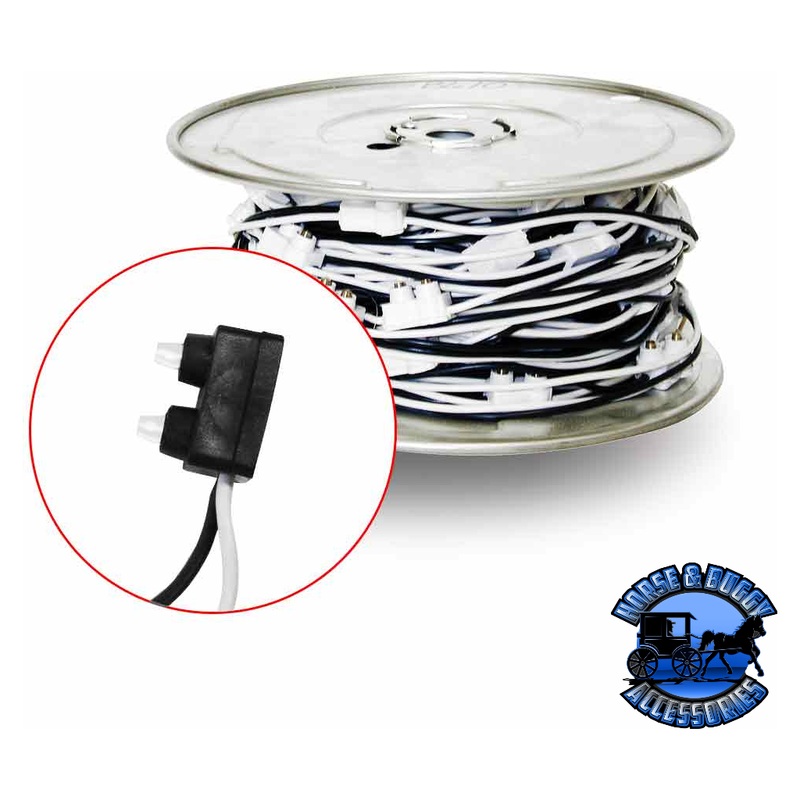 B610 Male Wire Harness with 10 Connector Spacing  2 Prong | 100 ft. Spool (110 PLUGS)