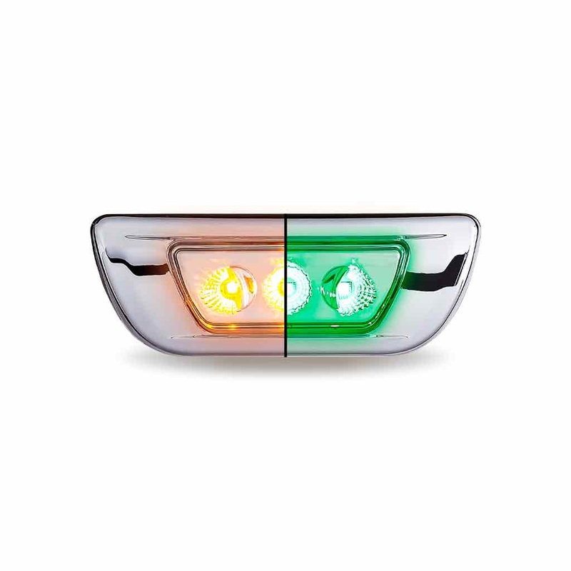 Kenworth T680/T700 PET 579 CAB MARKER LIGHT-DUAL REVOLUTION AMBER/GREEN