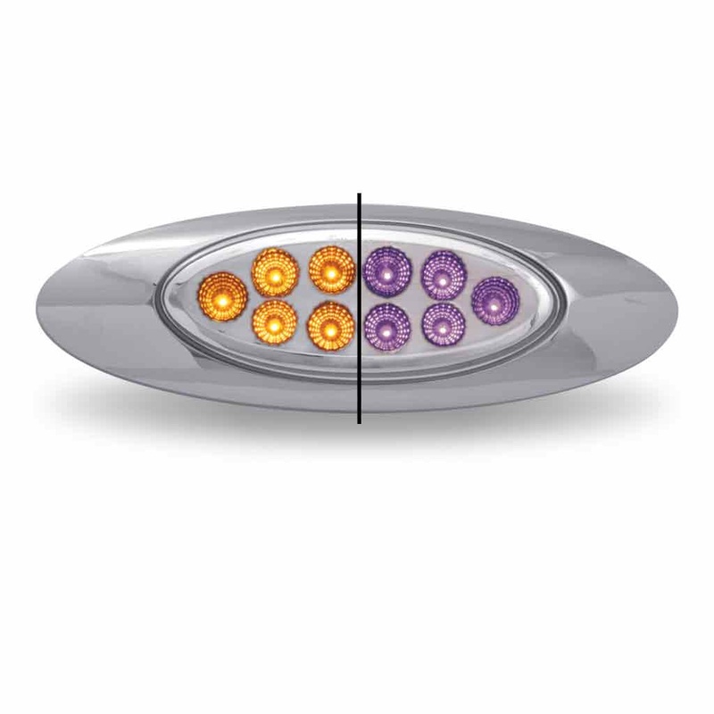 Marker M1 Style Dual Revolution Amber/Purple LED (10 Diodes) #TLED-G4XAP