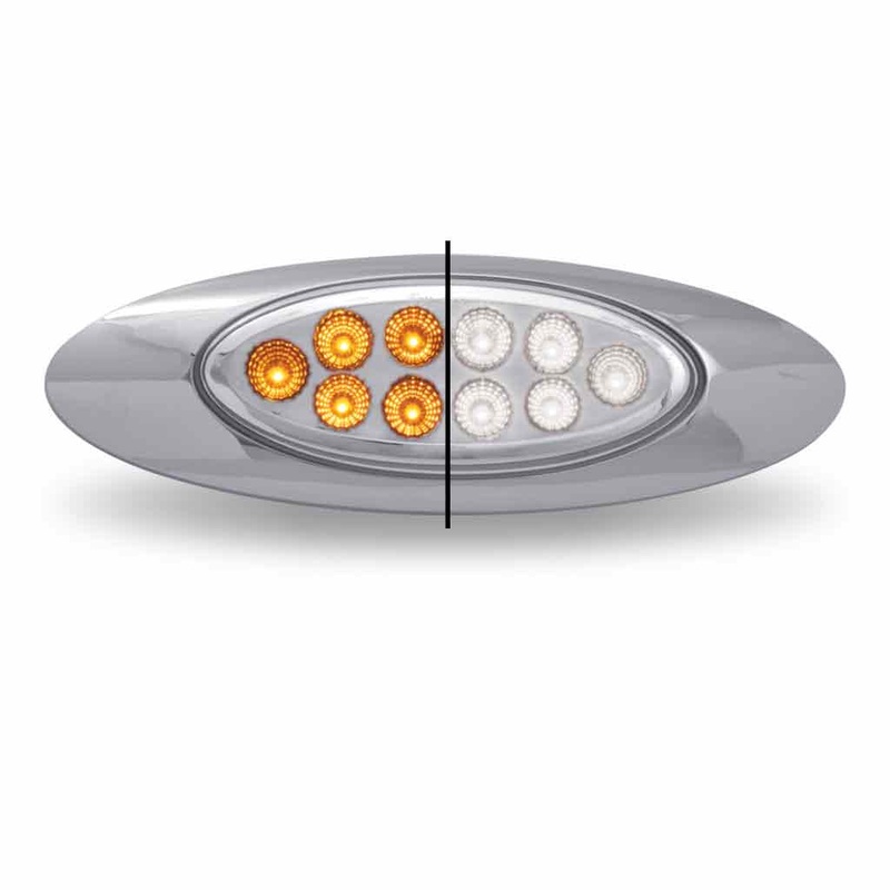 Marker M1 Style Dual Revolution Amber/White LED (10 Diodes)