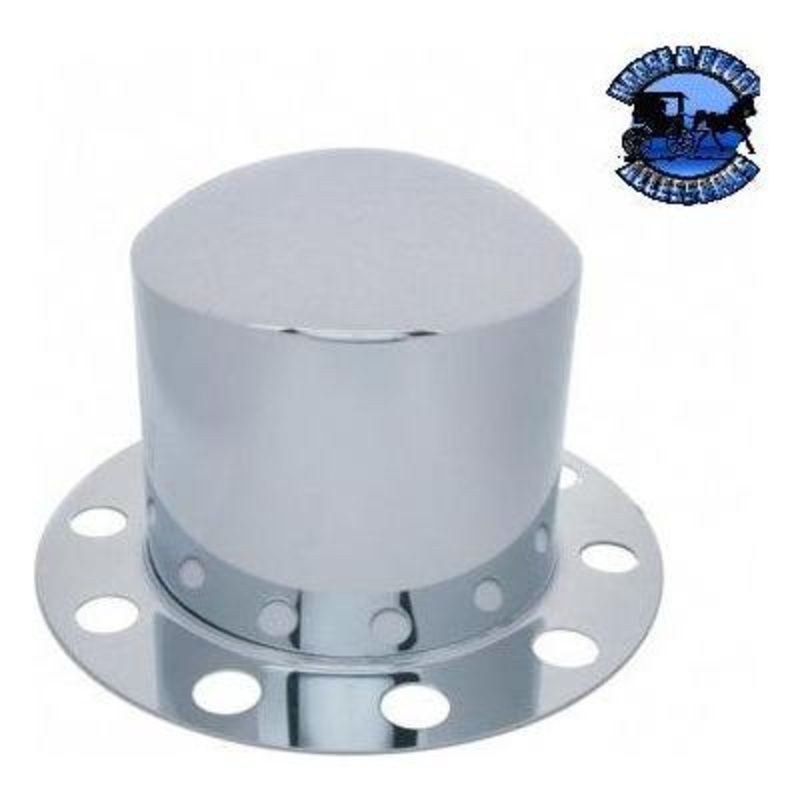 Stainless Dome Rear Axle Cover 2PC Kit With 33mm Nut Cover – Steel/Aluminum Wheel #21223