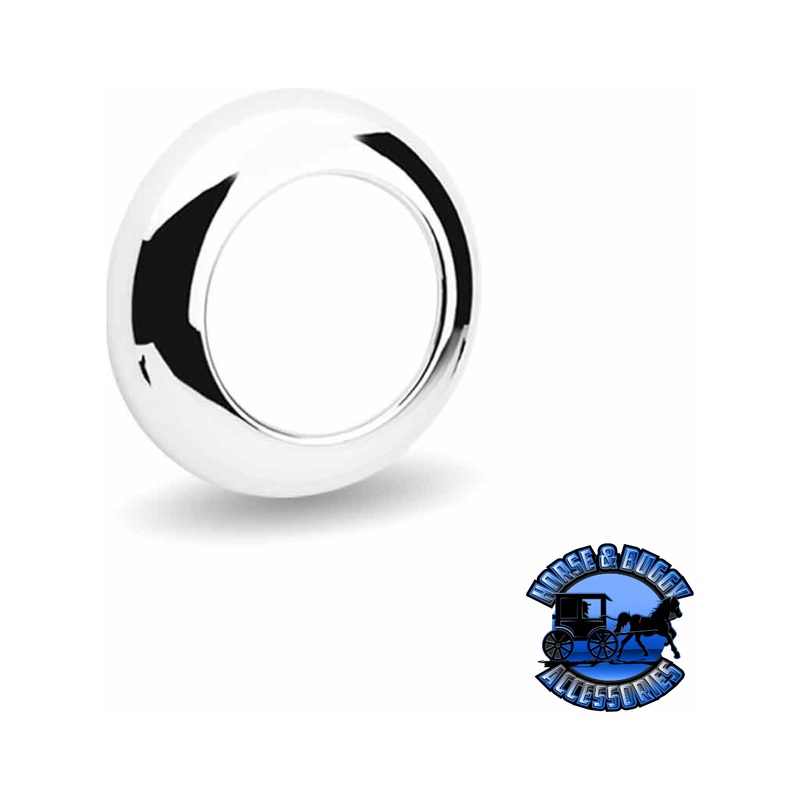 TBEZ-2CH4 2 Lock On Round Bezel  Chrome ABS Plastic