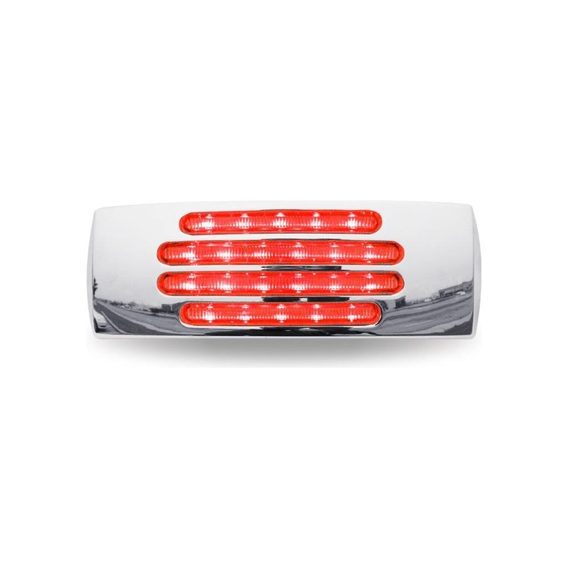 TLED-FTCR 2×6 Flatline Clear Red Trailer LED (22 Diodes)