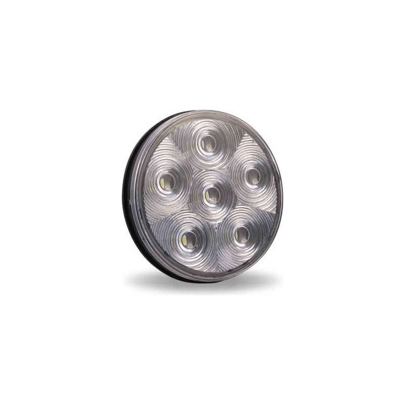 4 Round High Power LED Worklamp with Bubble Lens & Reflector Cup (6 Diodes)