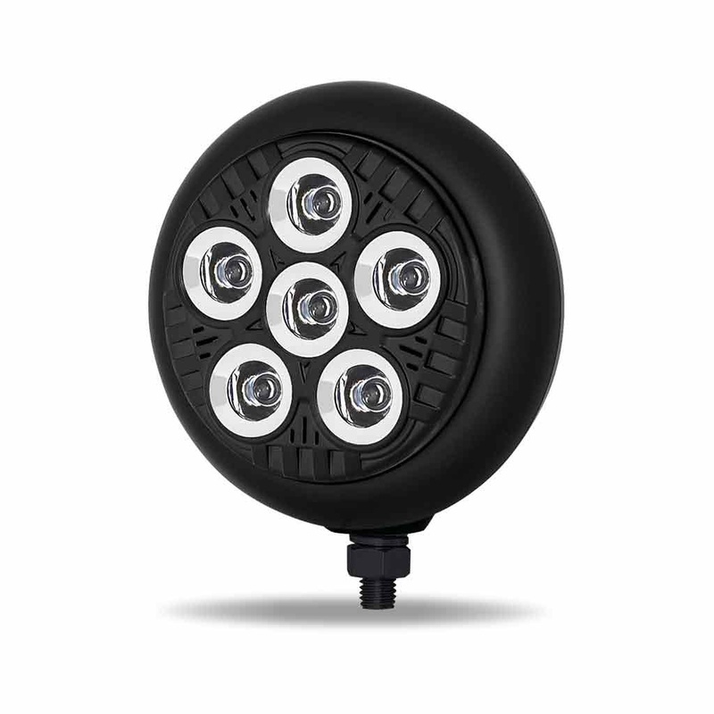 LEGACY SERIES ROUND LED LOAD/WORK LIGHT WITH BLACK FRONT – BLACK HOUSING