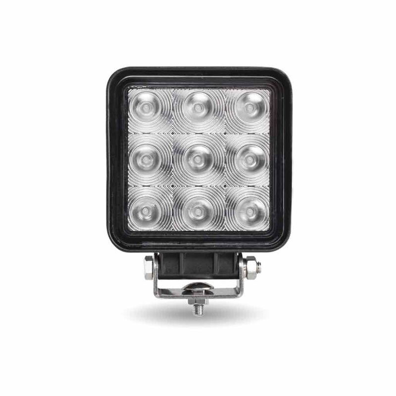 Stellar Universal Square High Powered LED Work Lamp (9 Diodes) – 1350 Lumens – Spot