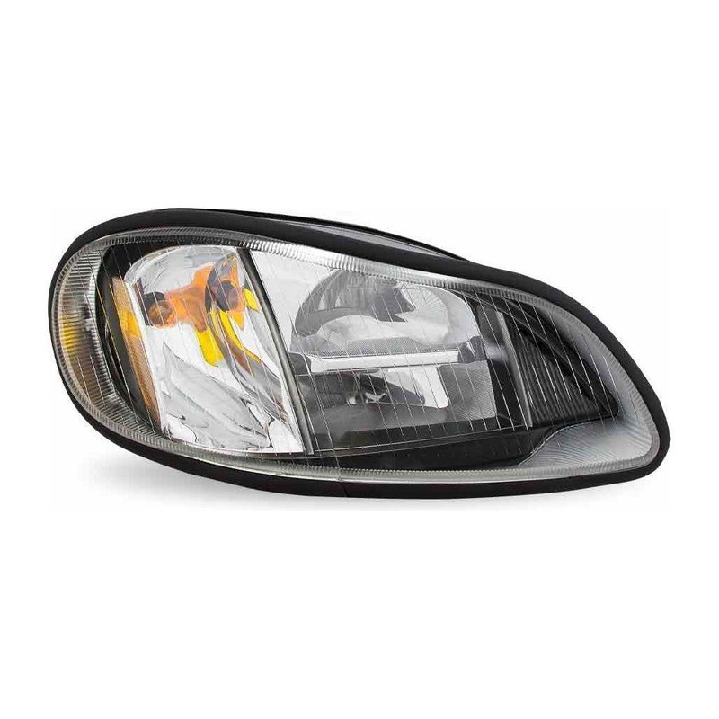 TLED-H81 M2/C2 LED Reflector Headlight Assembly with Side Marker  Black (Passenger Side)