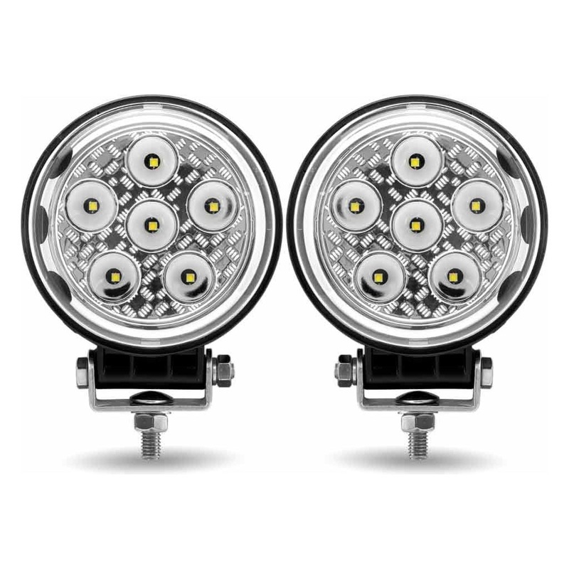 TLED-U102 4.5 Radiant Series Round LED Work Lamps (Pair)  Combination Spot & Flood Beam | 4300 Lumens (Each)