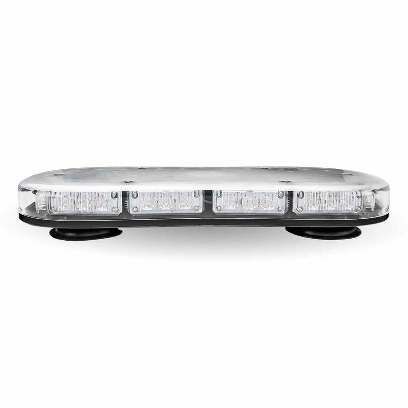 TLED-W16 14 Low Profile Class 1 Amber LED Warning Light Bar with 36 Flash Patterns – Vacuum/Magnetic