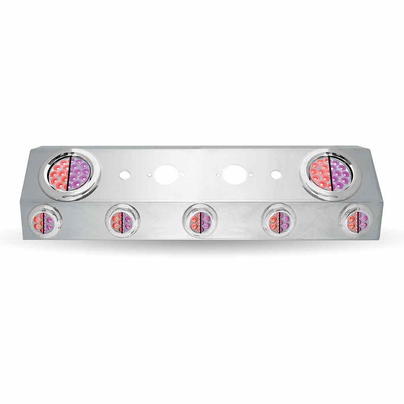 TU-1601L5 Dual LED Airline Box  4 & 2 LEDs (Clear Lens) | Stainless Steel