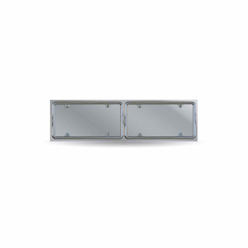 TU-1715 License Plate Holder  Double Plate | Stainless Steel