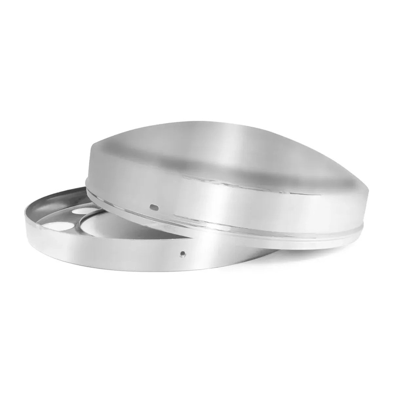 40153 SS HIDE-AWAY FRONT WHEEL AXLE COVER SET FOR 10 HOLES (UNIVERSAL MOUNT) #40153