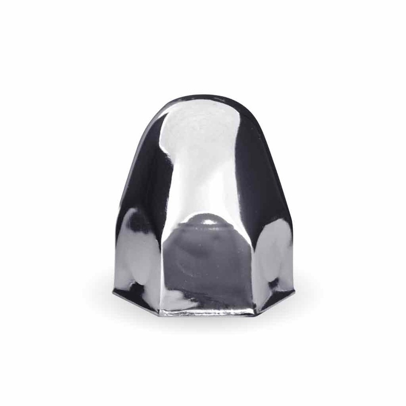 TNUT-B1 33mm Push On Nut Cover  Chrome Metal