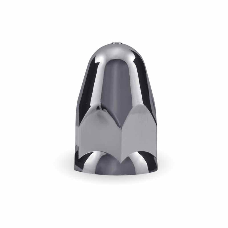 TNUT-B2 1 1/2 Push On Nut Cover with Flange  Chrome ABS Plastic