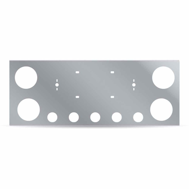 TU-9002 LED Rear Center Panel  4 x 4 Holes & 5 x 2.5 Holes | Stainless Steel