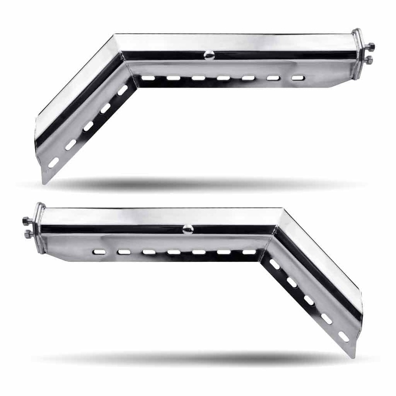 TU-9223 45 Angled 30 Mud Flap Hangers  1 1/8 Bolt Spacing | Stainless Steel