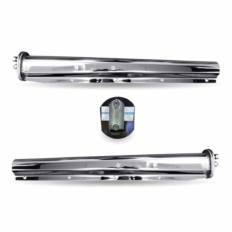 TU-9226 30 Mud Flap Hangers with Dual Back Plate  1 1/8 Bolt Spacing | Stainless Steel