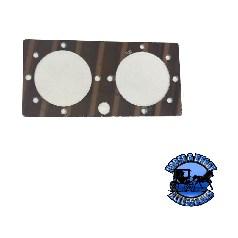 #1012 KENWORTH AERO – CENTER DOME DUAL WATERMELON LIGHT PLATE W900l/T800/T660 (each)