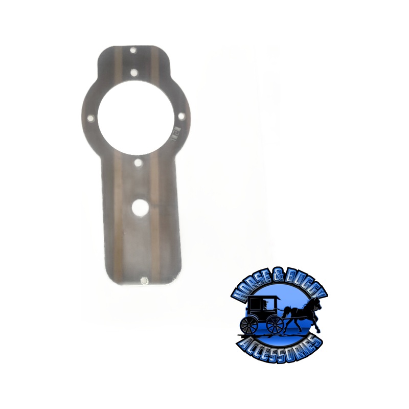 #1020 Peterbilt 579 above door dome light plate 2012+ (1) watermelon light hole (1) toggle switch hole stainless 304