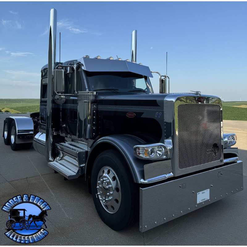 Iowa Customs Peterbilt (Kenworth T680, T880, W990) (Peterbilt 567, 579, 589) Visors (Mounts to Factory Visor Brackets) (Choose style)