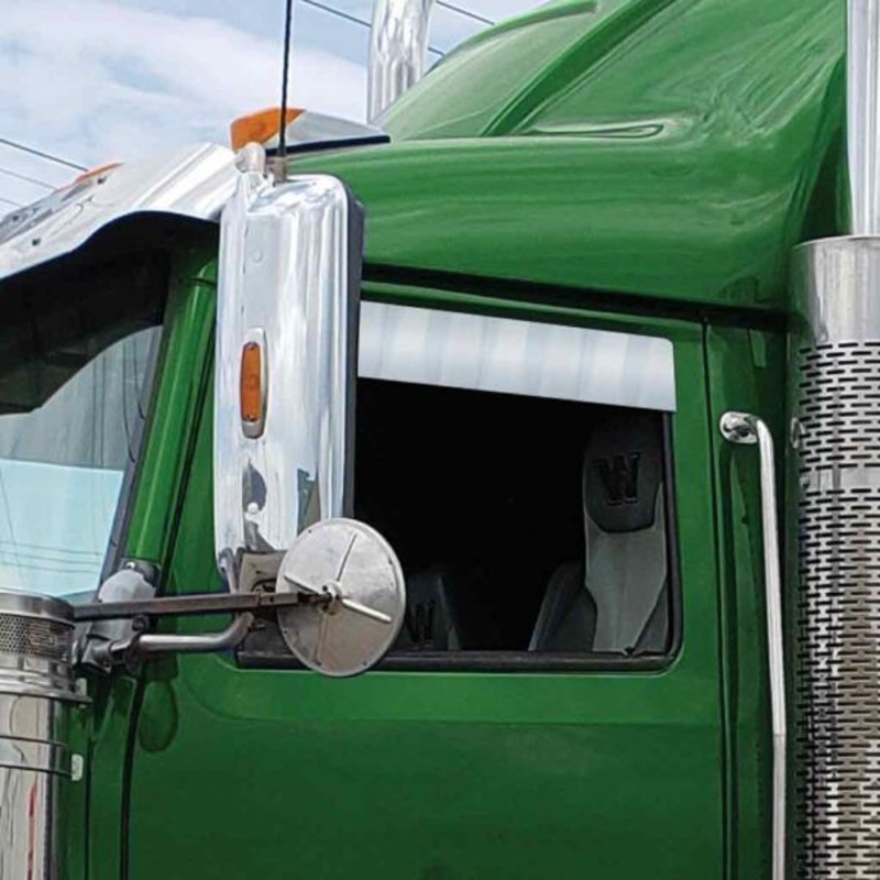 TW-1407 Western Star 5 Window Chop Top (1998+)  Cab Mounted Mirrors