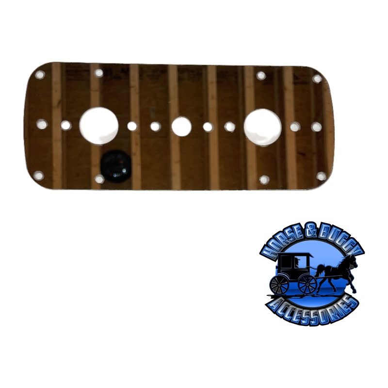 #1026 KW T660/W900 DOME LIGHTS 2 WATERMELON LIGHT HOLE- 1 TOGGLE SWITCH SS 304