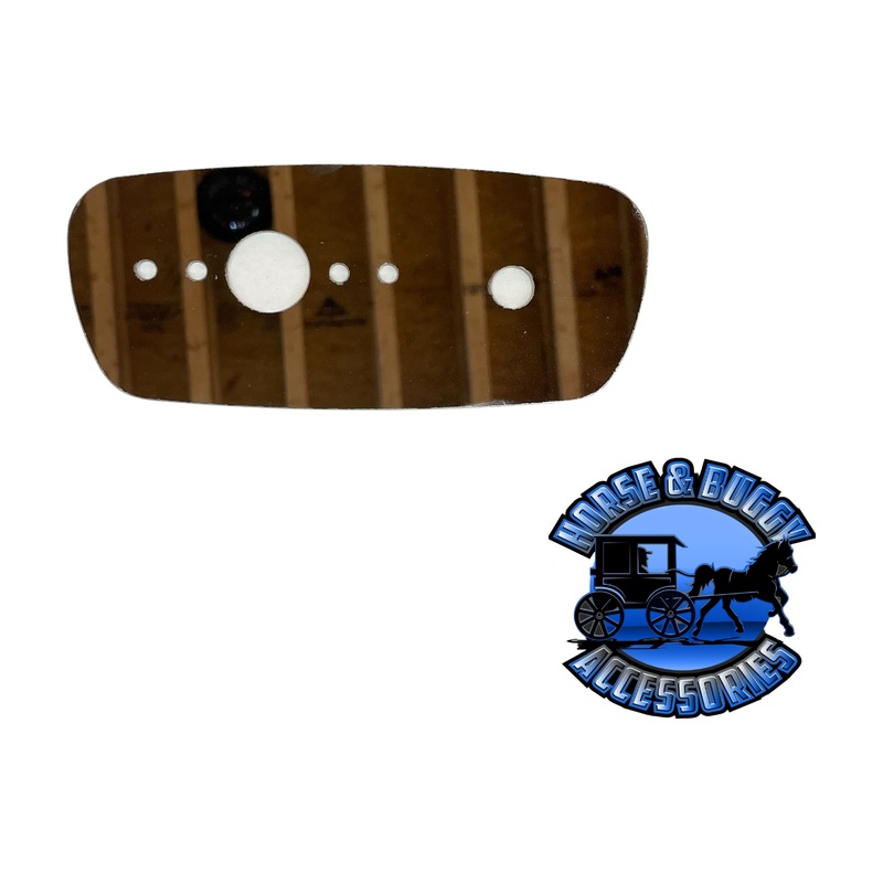 #1029r Kenworth T660/W900 Dome Lights (1) watermelon light hole – (1) toggle switch hole stainless 304 (ROUNDED OE STYLE)-(RIGHT SIDE)