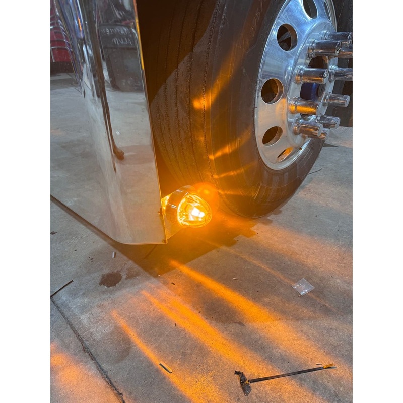 Bumper Light Bracket (1) watermelon light hole universal mount #1030