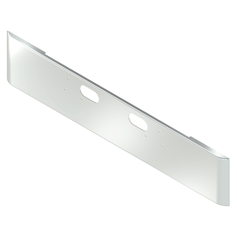 E-BA-0010-06 18” FORD ROLLED BUMPER W/ BOLT & TOW HOLES