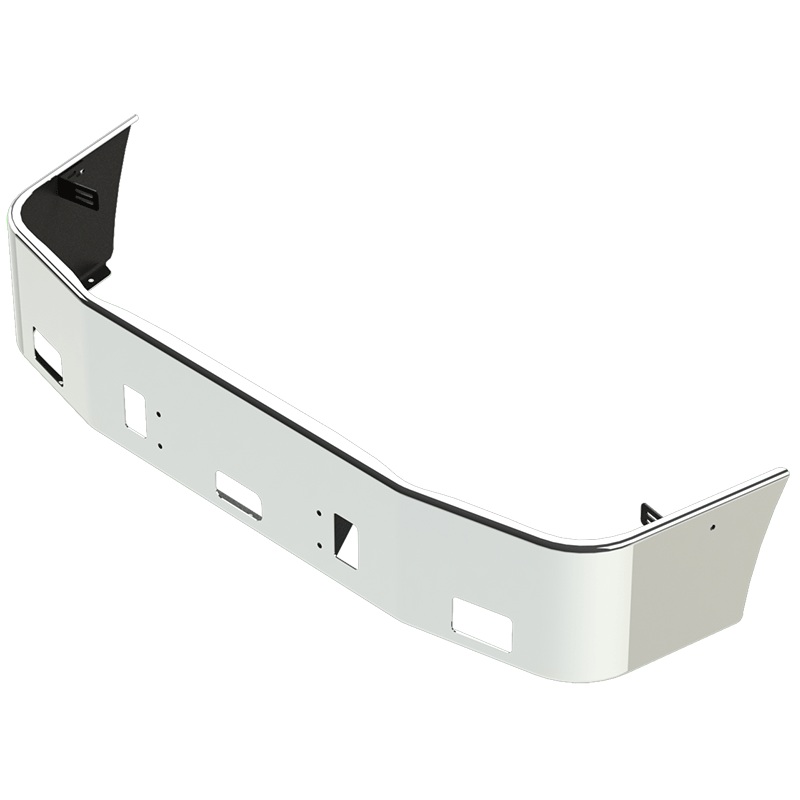 E-CL-2210-16 16′ FREIGHTLINER CONVENTIONAL BUMPER W/SET BACK AXLE (1996-2004) CENTURY CLASS W/BOLT; TOW & STEP HOLES