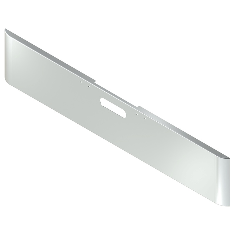 E-CQ-0010-06 18” FREIGHTLINER ROLLED BUMPER W/ BOLT & TOW HOLES
