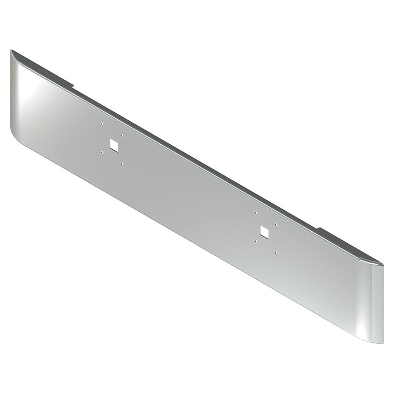 E-EN-0010-06 18” INTERNATIONAL EAGLE 9900 ROLLED END SQUARE BUMPER W/ BOLT & TOW HOLE (1998-1999)