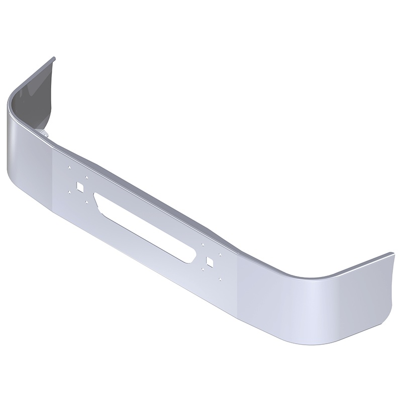 E-EP-0011-16 16” INTERNATIONAL 9100,9200,9400 BUMPER W/ TOW & BOLT HOLES & SET BACK AXLE & AIR DAM (1997 & NEWER)