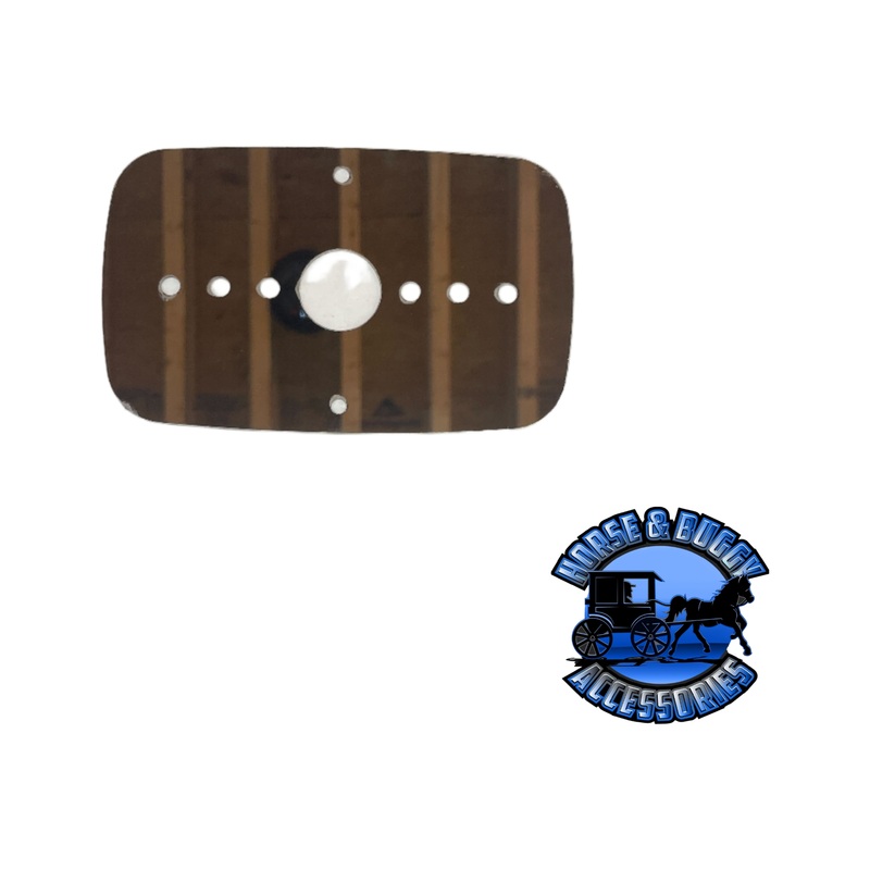 Freightliner Cascadia 2008-2017 Outside Turn Signal Light Bracket (1) watermelon light holes Stainless 304 #1025