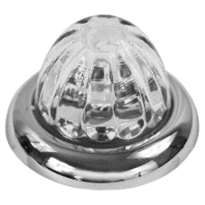 Legendary 1-1/2 Inch Watermelon Light, Stud Mount – Purple LED / Clear Glass Lens 11002CP-23