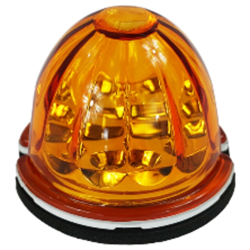 Legendary 3 Inch Watermelon Light, Stud Mount – Amber LED / Amber Glass Lens 23003AA-1