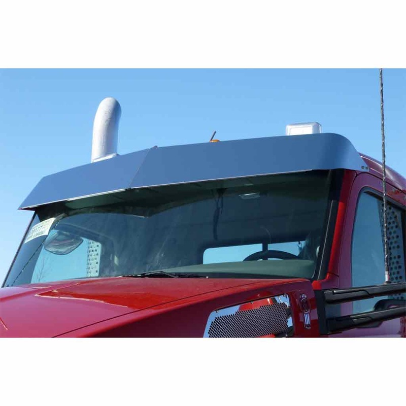 TSUN-K45 11 1/2 Kenworth T680-T880 Daycab Low Roof Sunvisor with 18 x 3/4 Button Light Holes