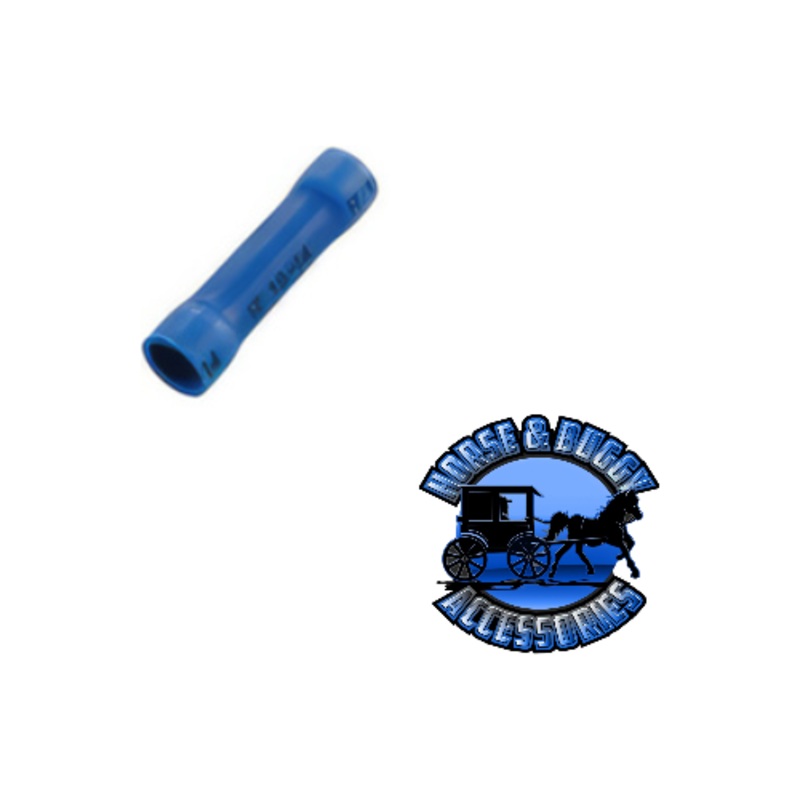 UP-98006 16-14 AWG Vinyl Butt Connector, 100 Pcs.