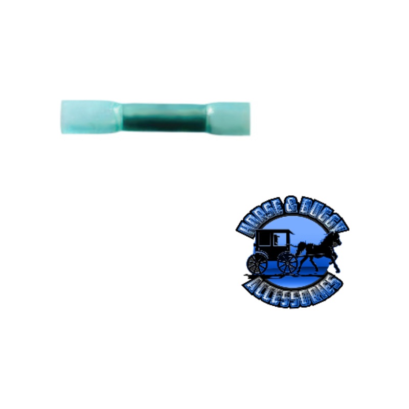UP-98183 16-14 AWG CS Heat Shrink Butt Connector – Blue, 25 Pcs.