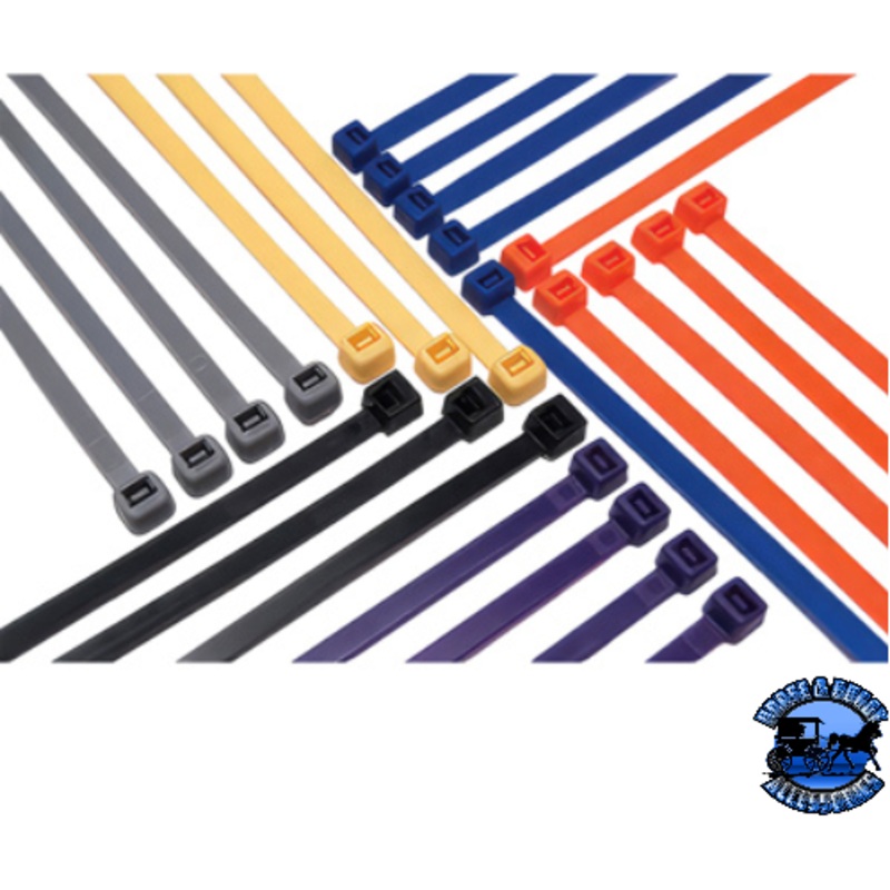 UP-98271 5.5 UV Black Nylon Wire Tie 40 Lbs, 25 Pcs.