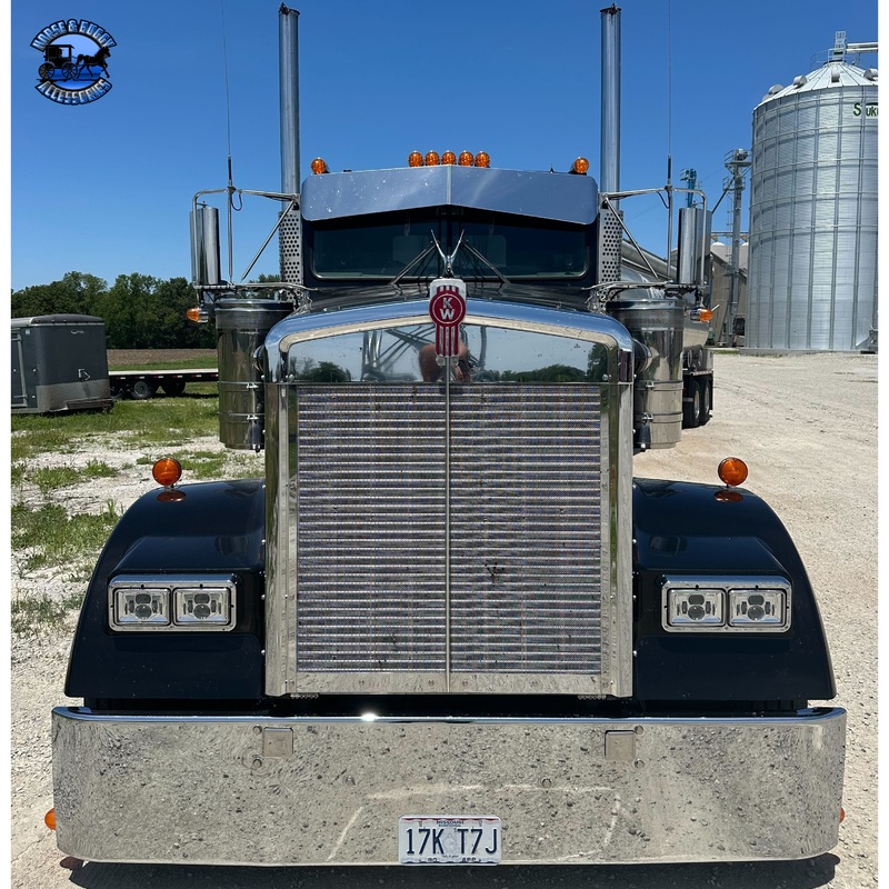 #2028 Rollin Low Kenworth 11 x 9 Reverse Bowtie Visor Fits-Flat Glass Models