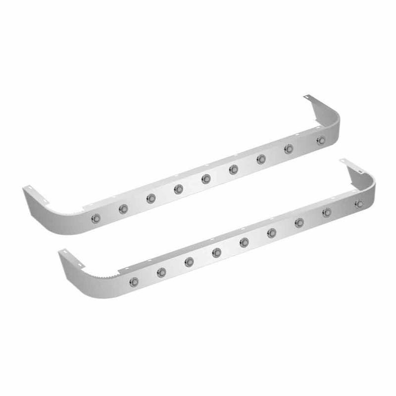 Peterbilt 389 72 Sleeper Panel with 18 Clear Button LEDs – No Extender (2018+)